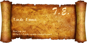 Taub Emma névjegykártya